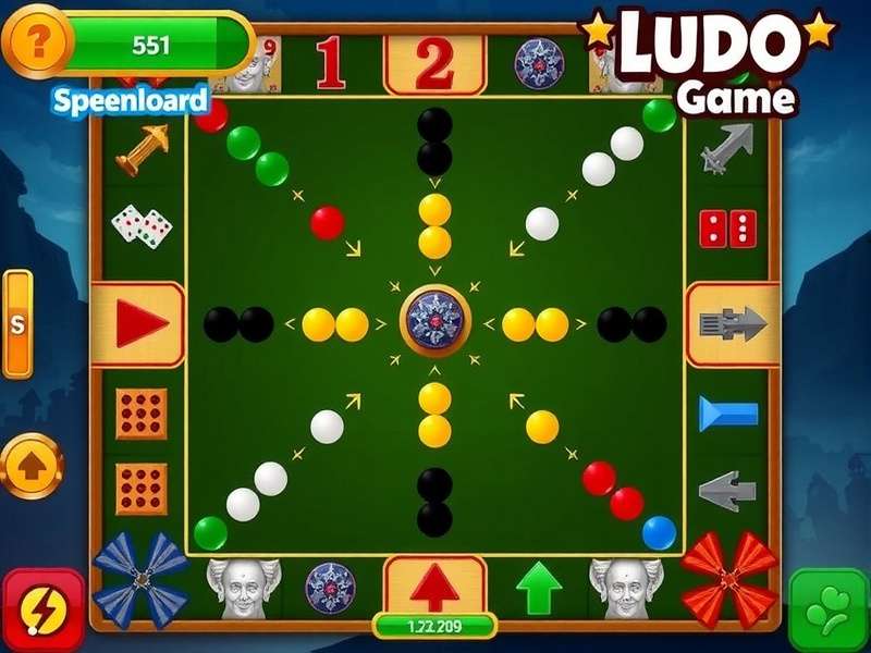 Ludo King game board on mobile phone