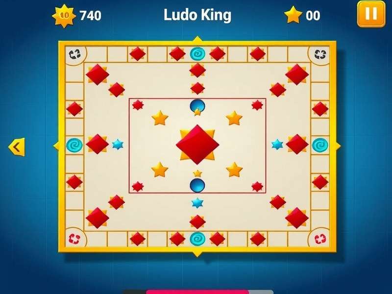 Ludo King Game Interface showing online multiplayer gameplay