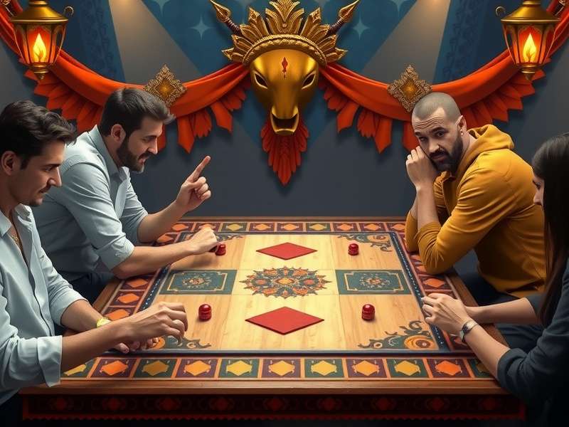 Ludo King Live game board with colorful tokens on mobile screen