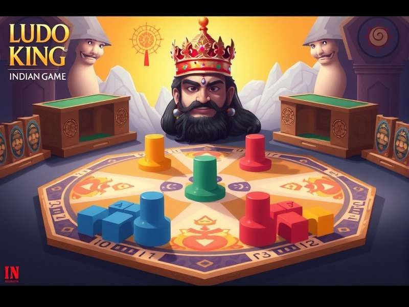 Ludo King game board and tokens