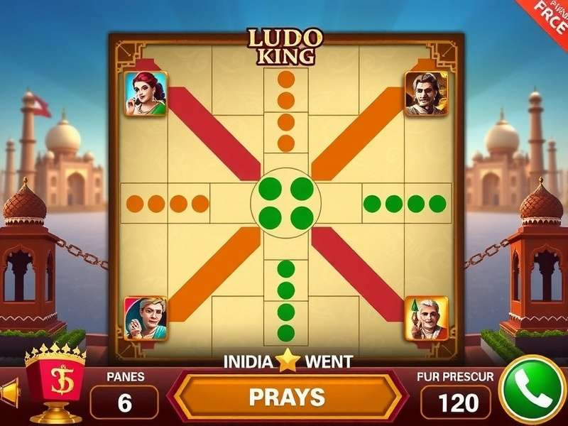 Ludo King offline mode gameplay interface showing AI opponents