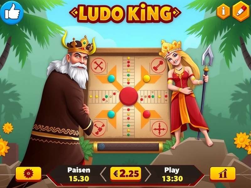 Ludo King Mod APK gameplay screenshot showing unlimited coins and dice