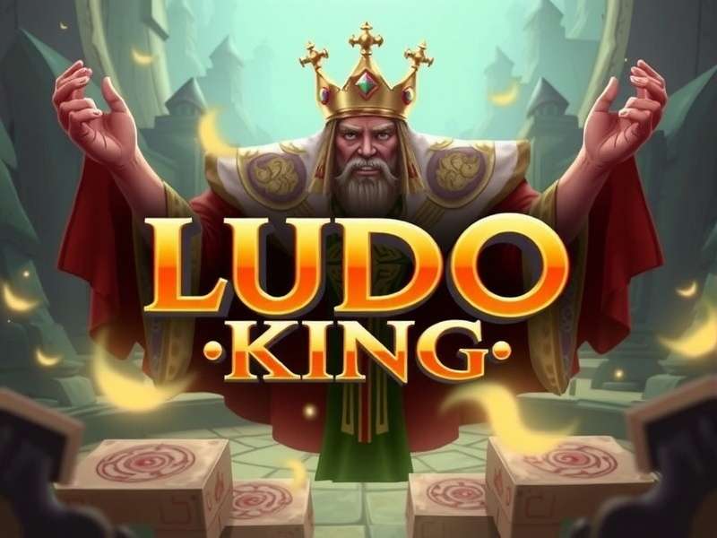 Ludo King game board interface showing online multiplayer