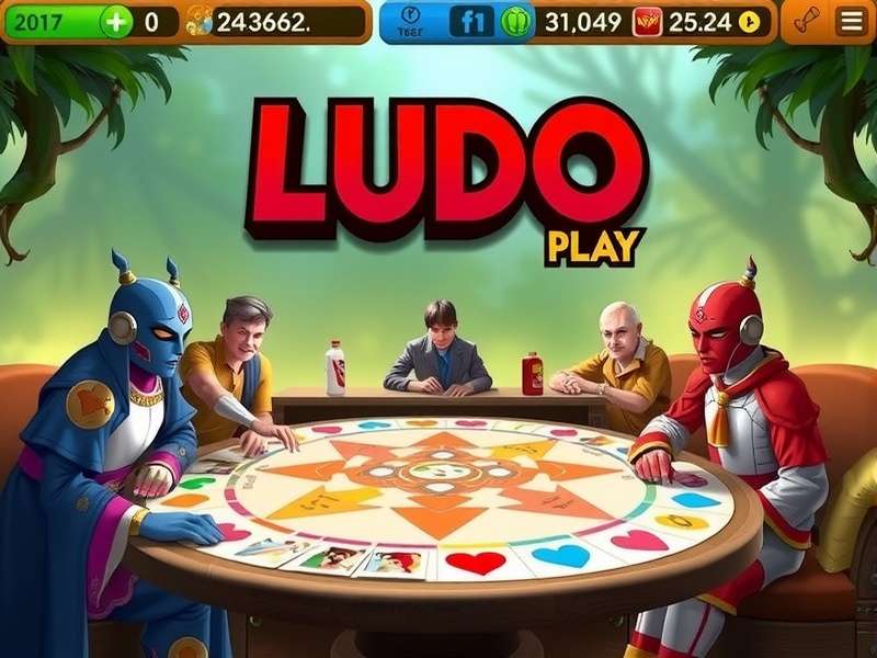 Professional Ludo Game Play setup with colorful tokens and dice