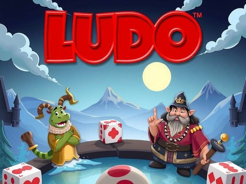 Ludo King board game with colorful pieces on a smartphone