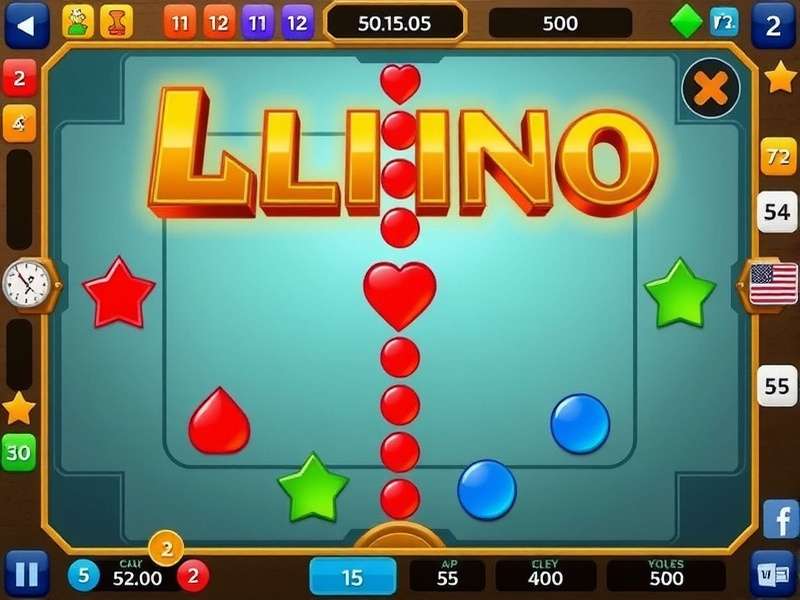 Ludo King game board on mobile phone with dice and tokens in vibrant colours
