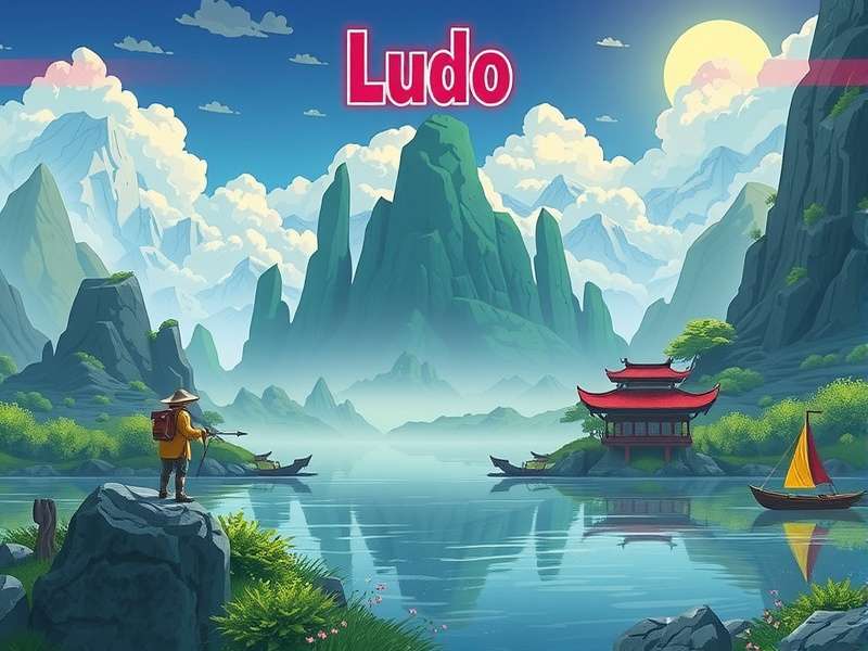 Ludo King game board with colorful tokens and dice, representing India's most popular mobile board game