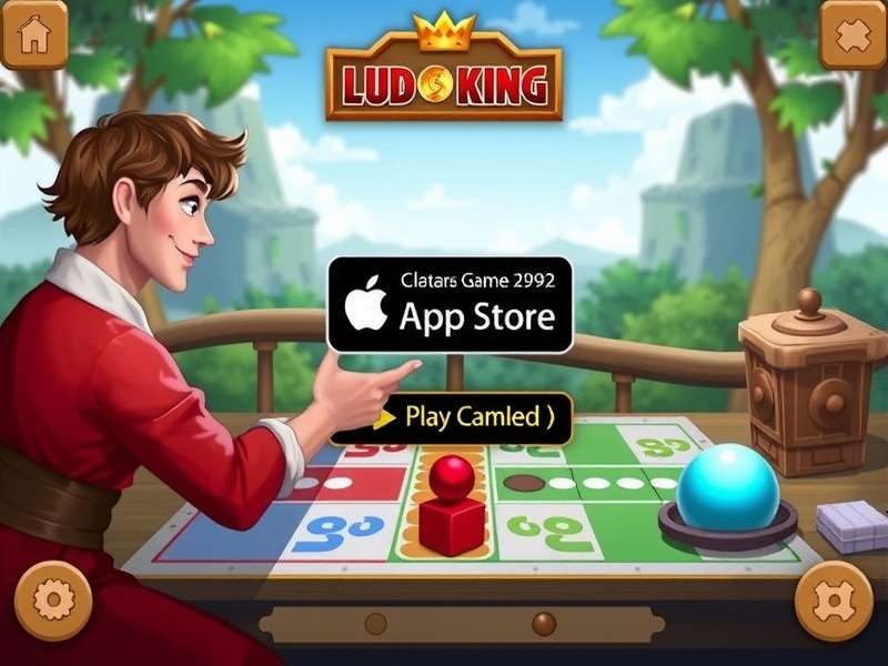 Ludo King gameplay on mobile showing colorful board with dice and tokens