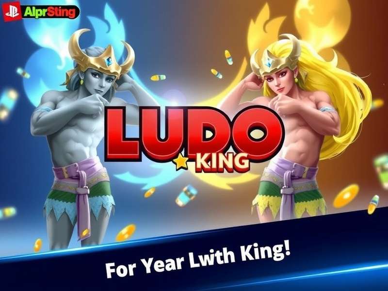 Ludo King board game being played on a smartphone with dice and tokens